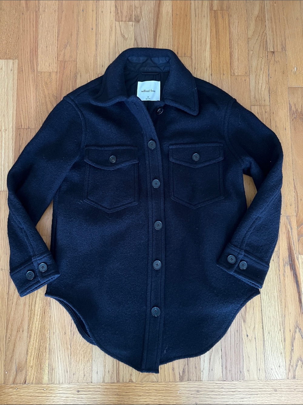 EUC Wilfred Aritzia black Ganna jacket shacket XS